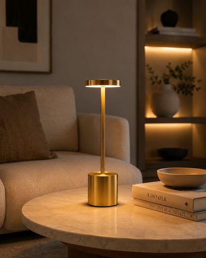 PillarGlow — Cordless LED Table Lamp with Touch Dimmer