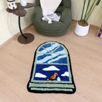 Fake Window Tufted Accent Rug