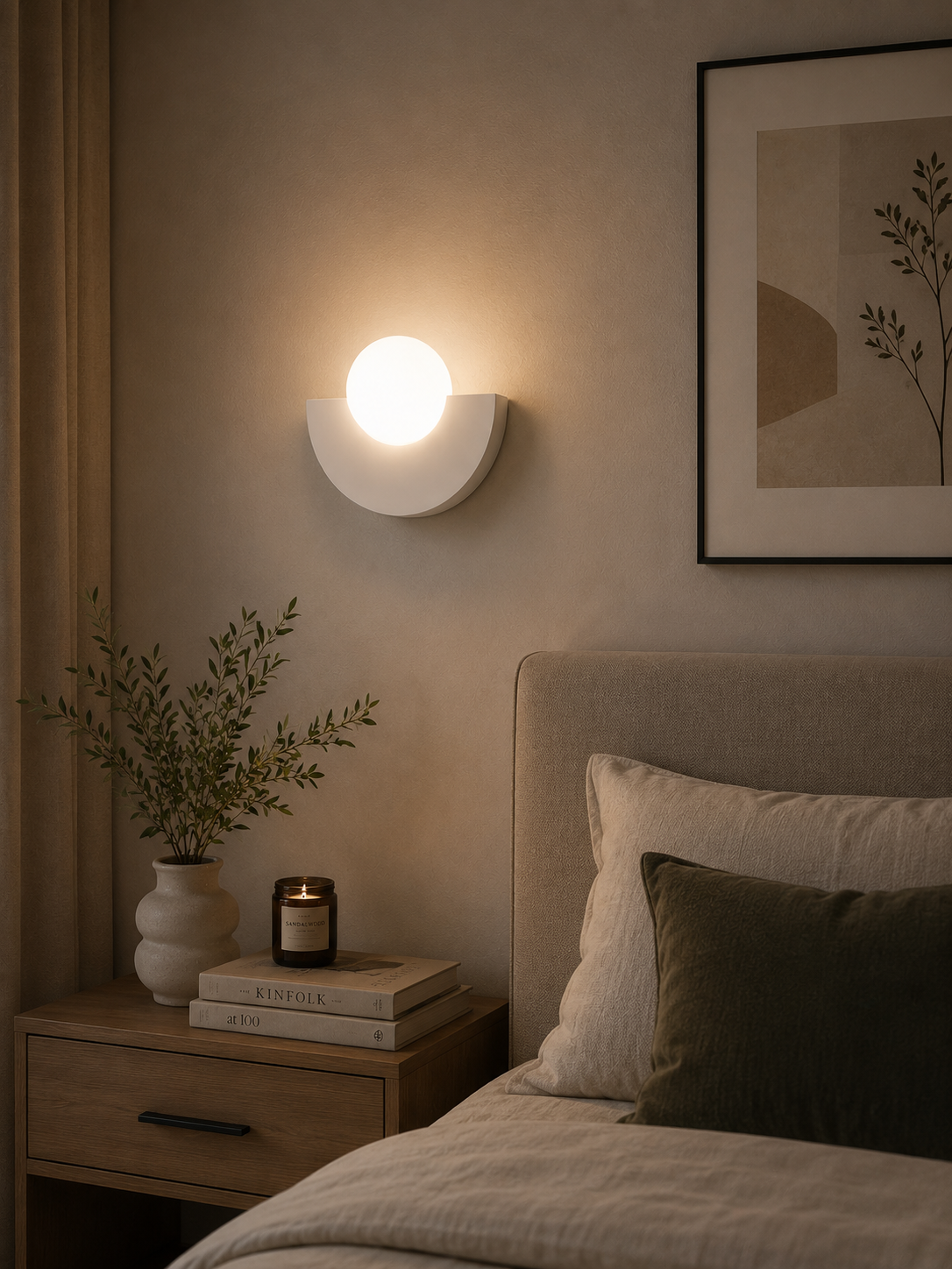 CradleGlow — Moon Globe LED Wall Sconce