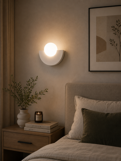 CradleGlow — Moon Globe LED Wall Sconce