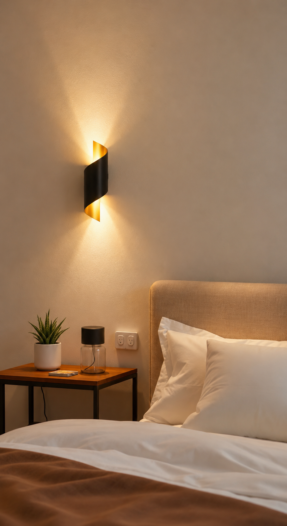 TwistGlow — Spiral Outdoor LED Wall Sconce