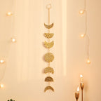 Forged Gold Vertical Moon Phases Wall Decor