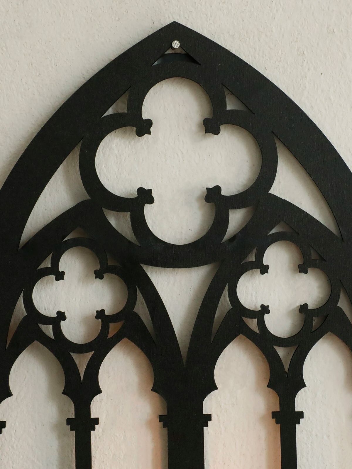 Gothic Arch Wooden Wall Shelf Set