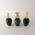 Wabi-Sabi & Zen Cordless Ceramic Edison Table Lamp for Bar & Bistro