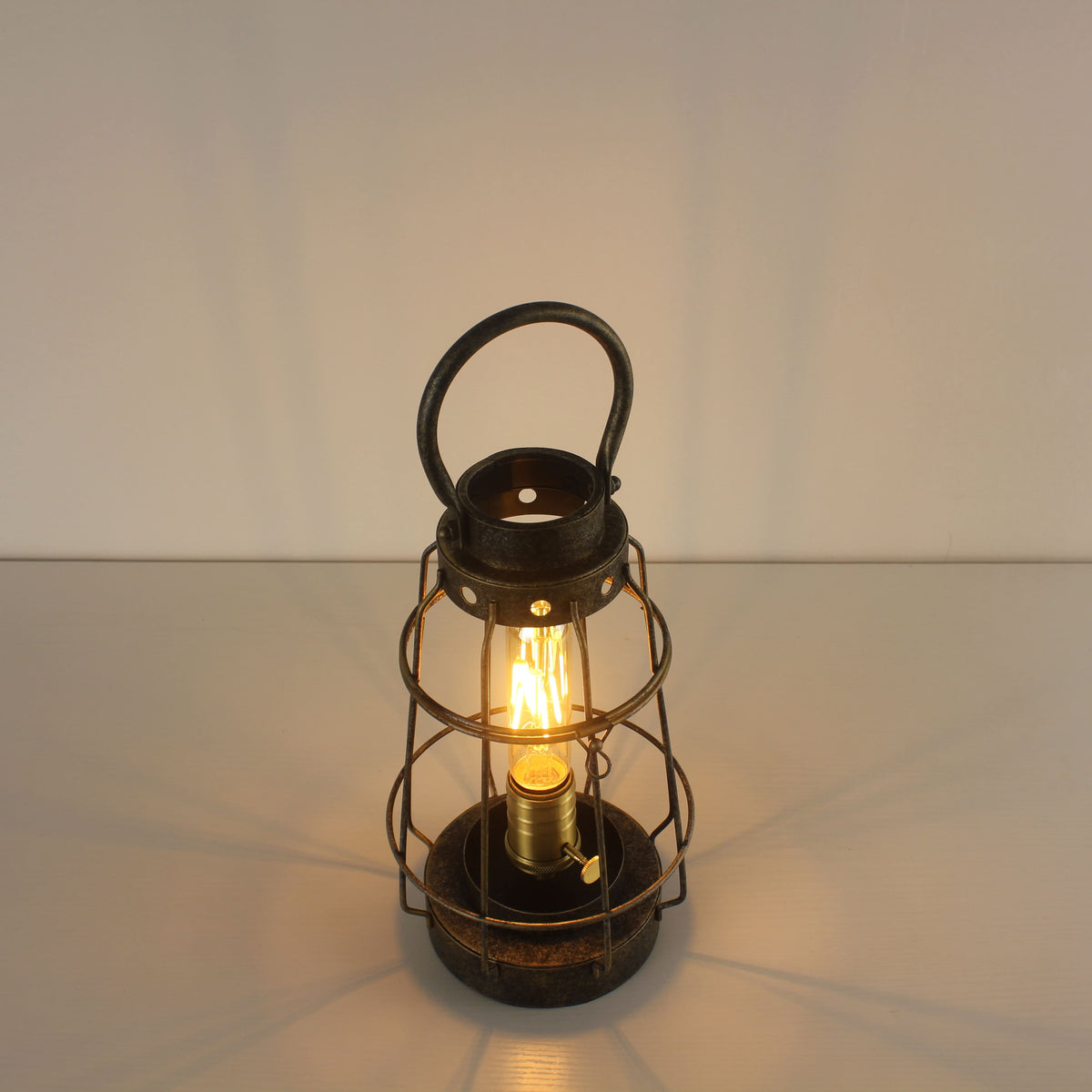 Battery Powered Metal Cage LED Lantern