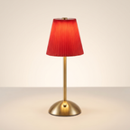 Pleated Cordless Table Lamp