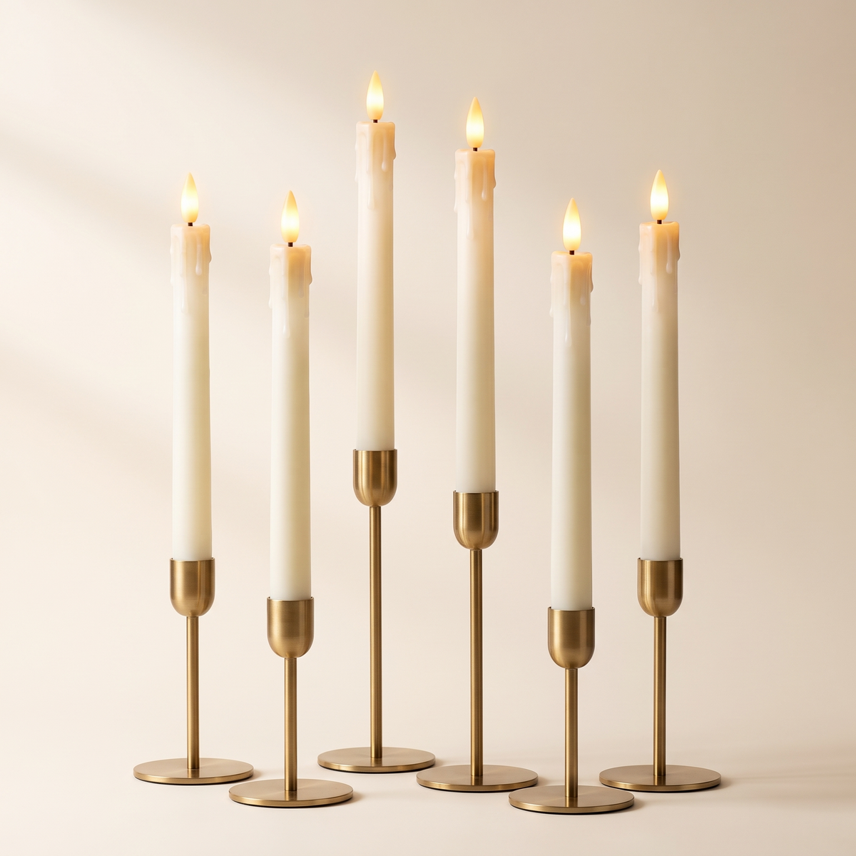 Rechargeable Taper Candles with Remote