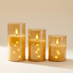 Starlight Flameless Pillar Candles