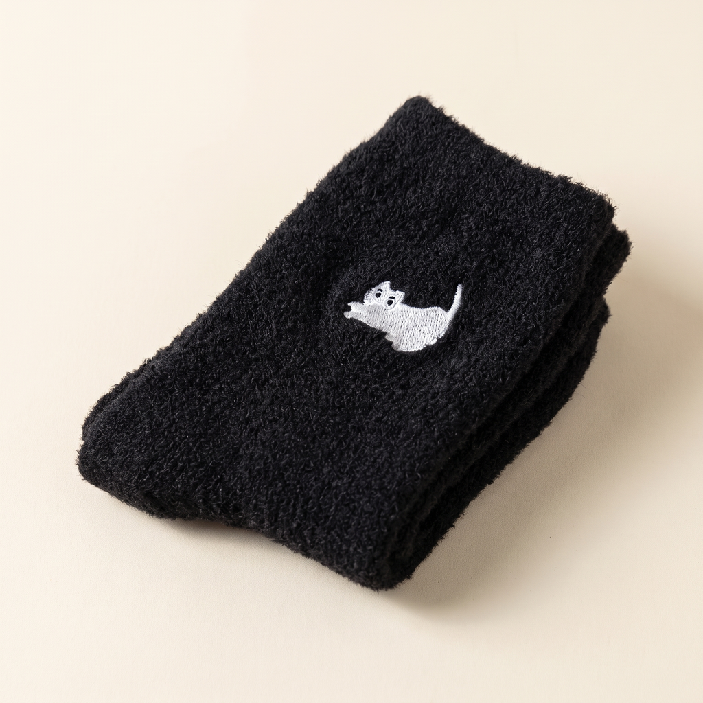 Fuzzy Cat Socks