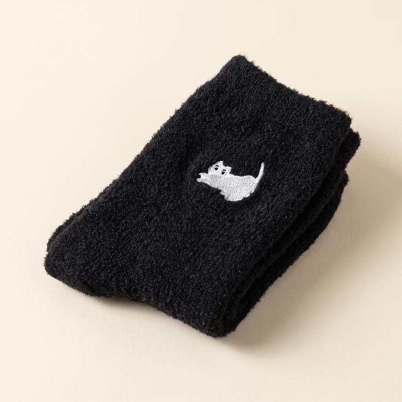 Fuzzy Cat Socks
