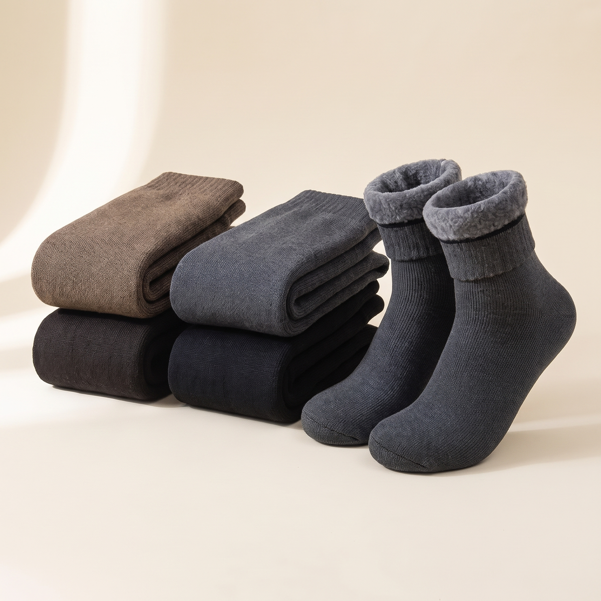 Fleece-Lined Thermal Socks