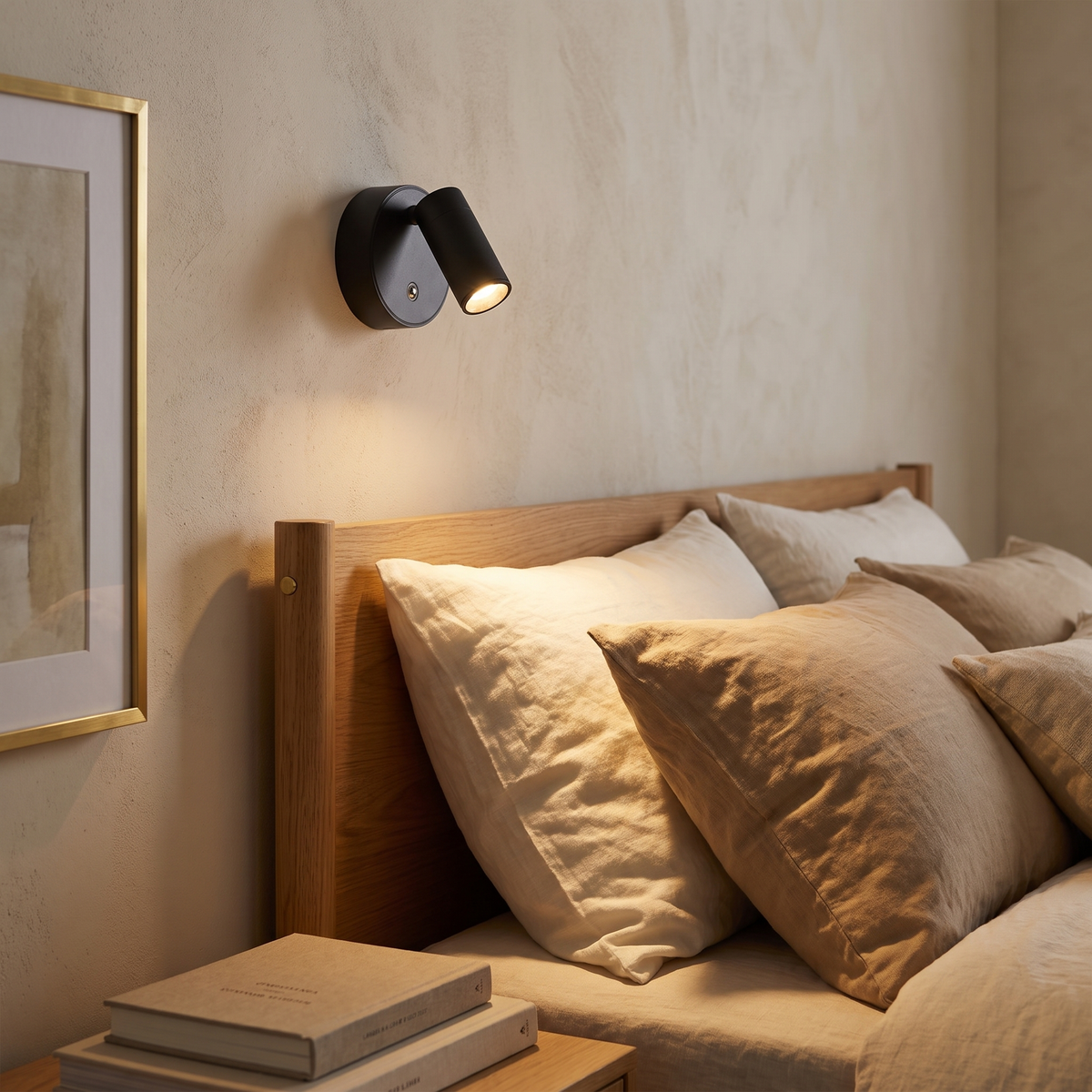Magnetic Swivel Wall Light in a cozy home