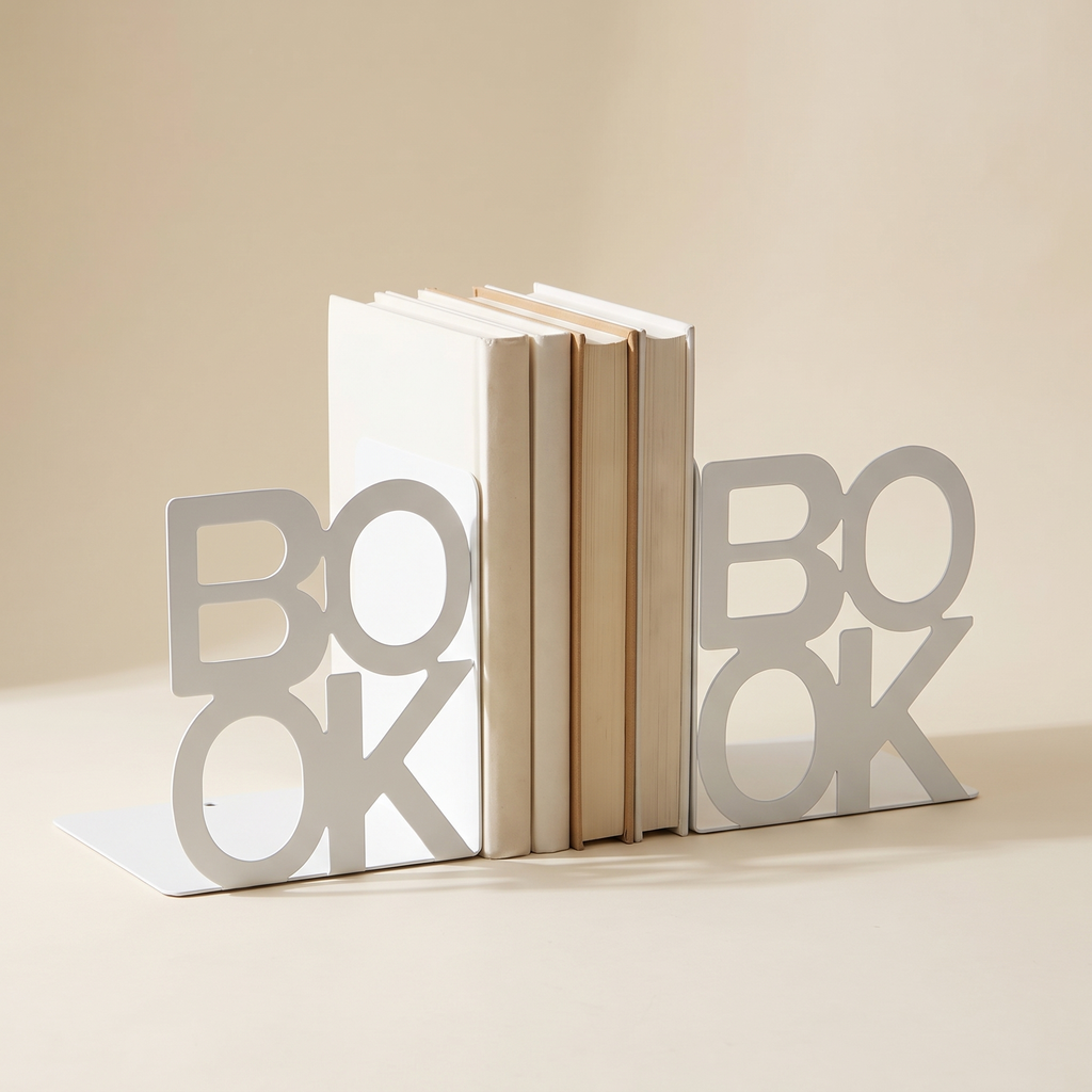 Iron Bookends, Non-Slip