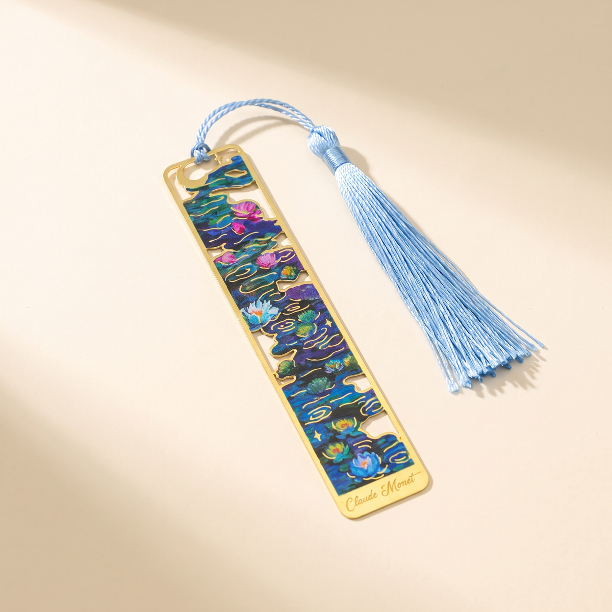 Painted Brass Bookmark with Tassel