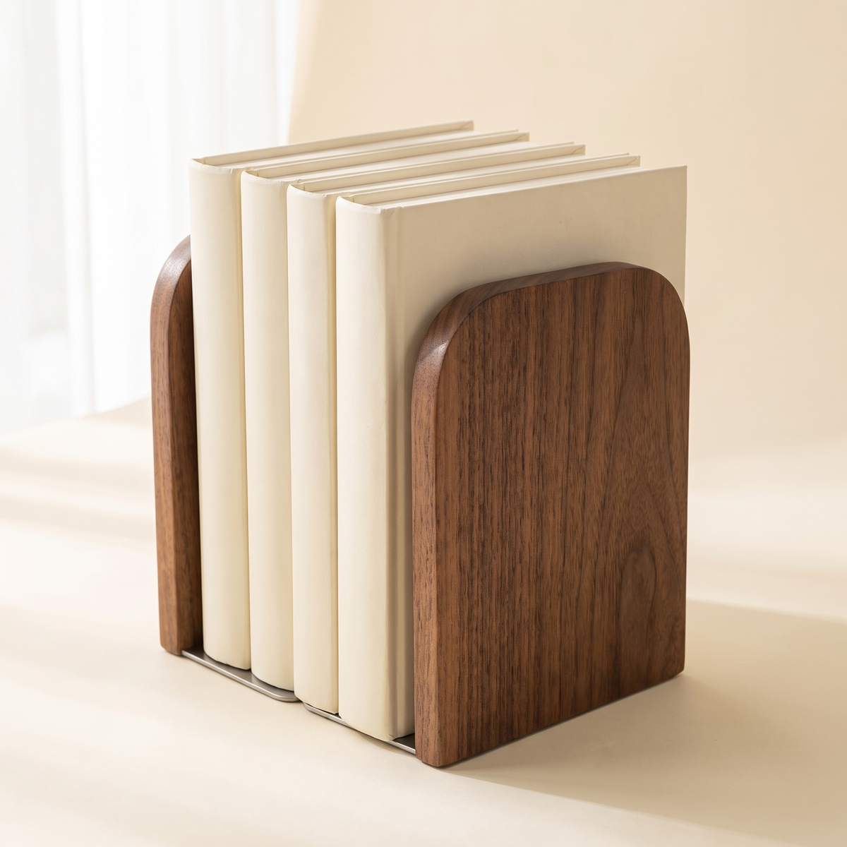 Natural Wood Bookends