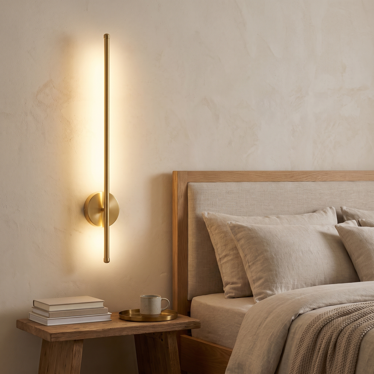 Linear Wall Sconce, 20 in in a cozy home
