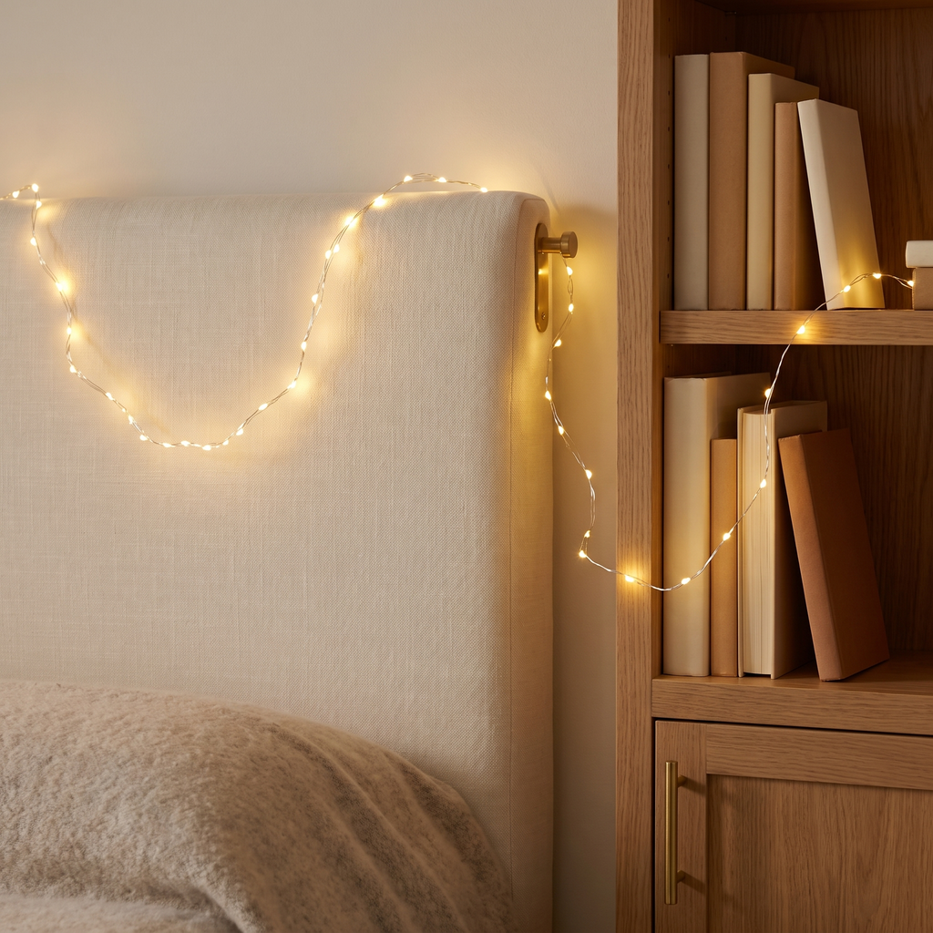 Mini Fairy Lights for Jars & Crafts in a cozy home