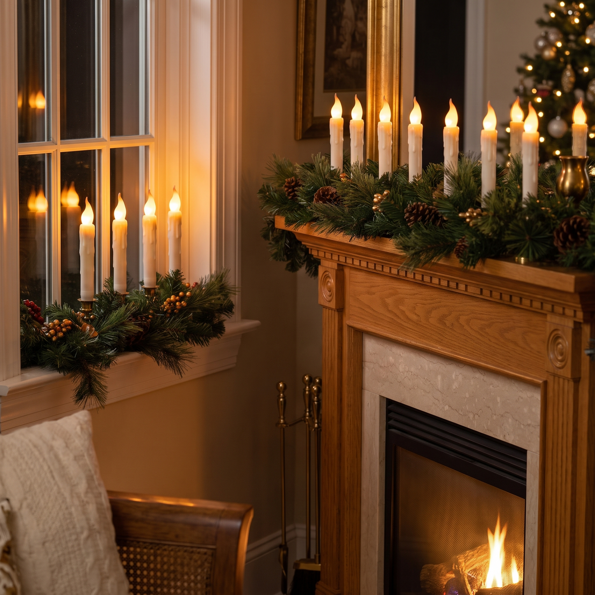 A candle in every window