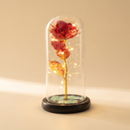 Light-Up Rose in Glass Dome