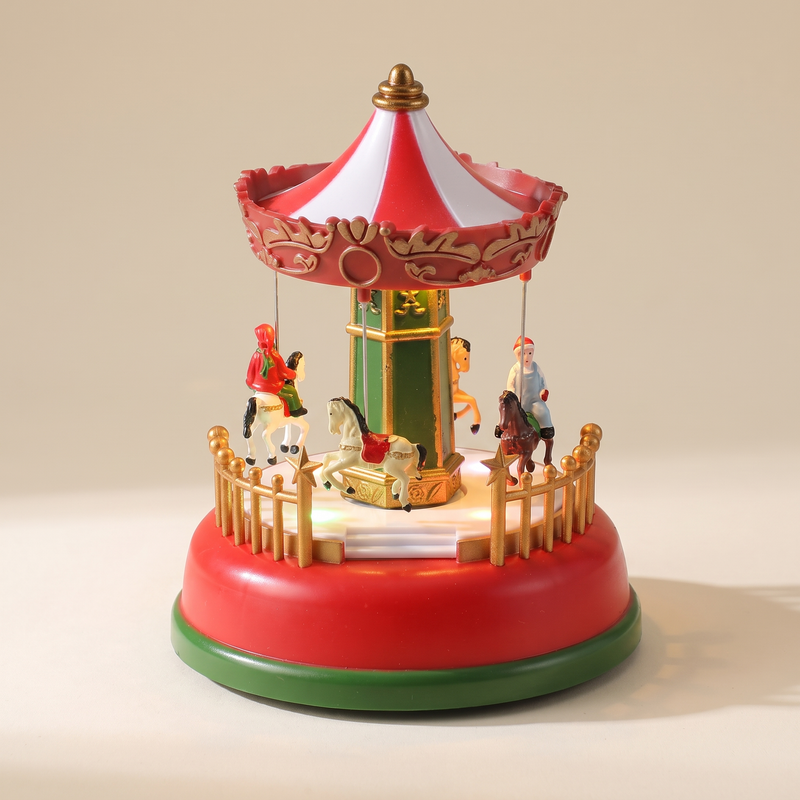 Light-Up Christmas Carousel