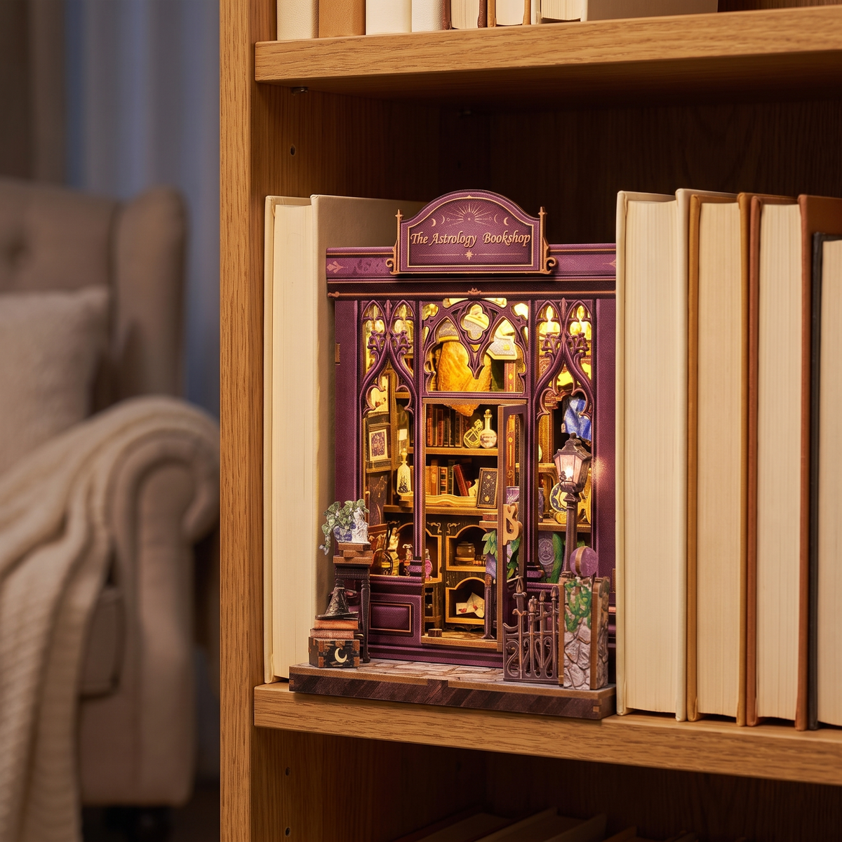A starlit bookshop