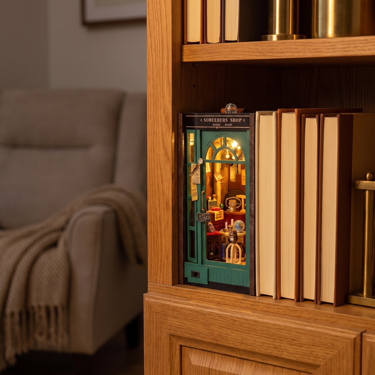 Book Nook Kit Collection, 8 Designs in a cozy home