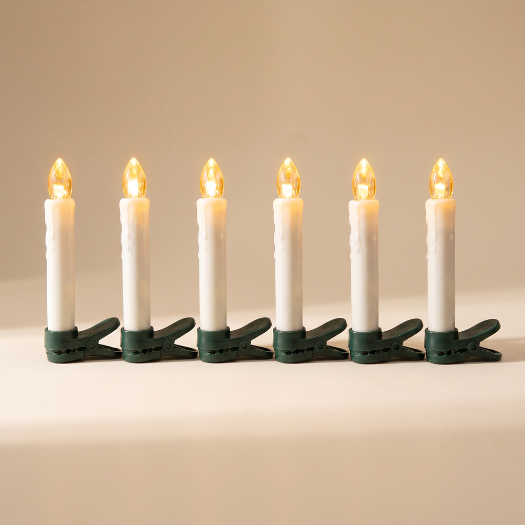 Clip-On Christmas Tree Candles