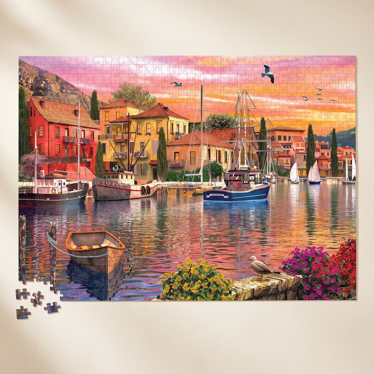 1000-Piece Puzzle: Mediterranean Harbor