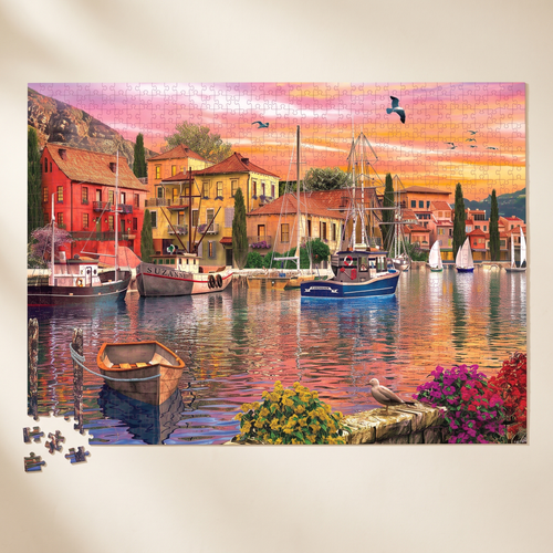 1000-Piece Puzzle: Mediterranean Harbor