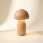 Wooden Mushroom Night Lamp — Beech · Large