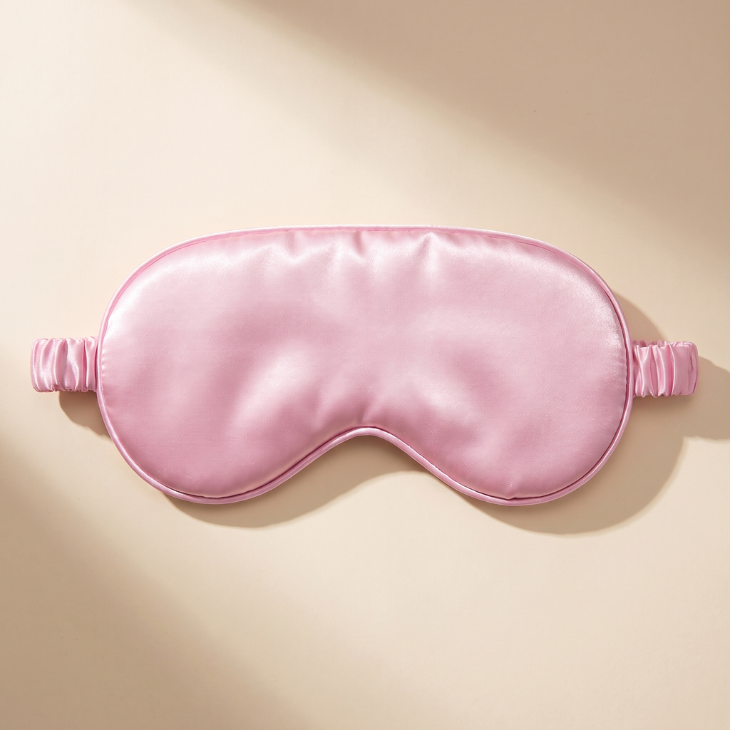 Zero-Pressure Satin Sleep Mask — Pink