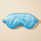 Zero-Pressure Satin Sleep Mask — Blue