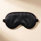 Zero-Pressure Satin Sleep Mask — Black
