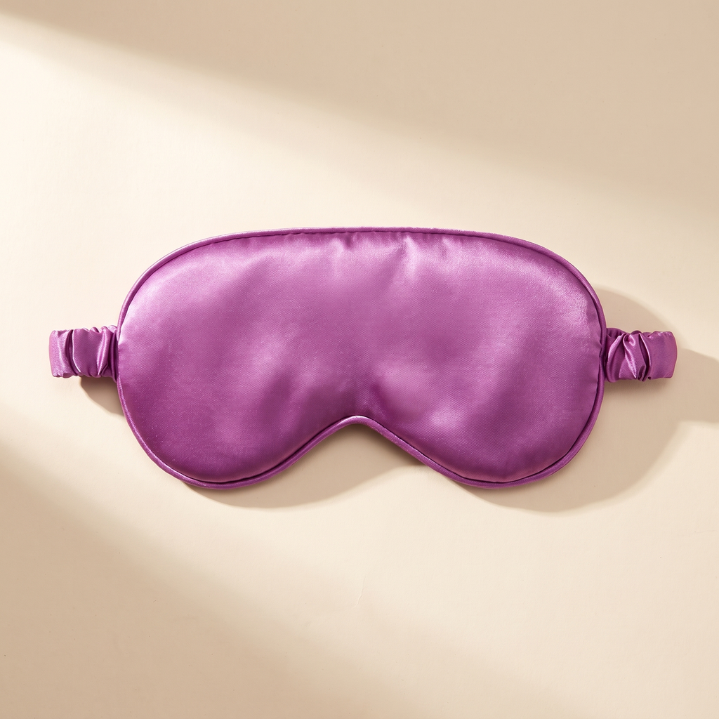 Zero-Pressure Satin Sleep Mask — Purple