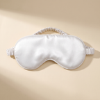 Zero-Pressure Satin Sleep Mask — White