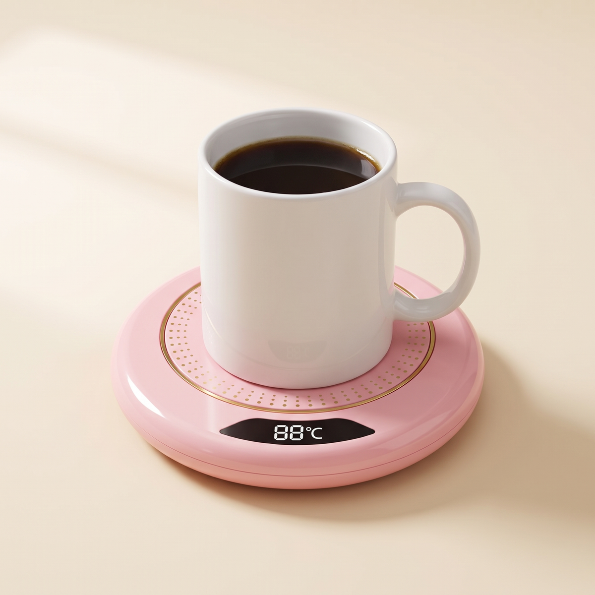 Mug Warmer with 3 Temperatures — Pink