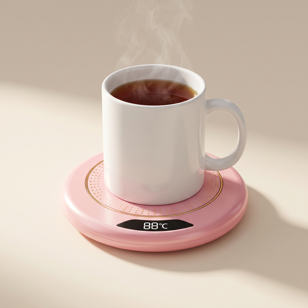 3-Speed Mug Warmer, 131°F — Pink