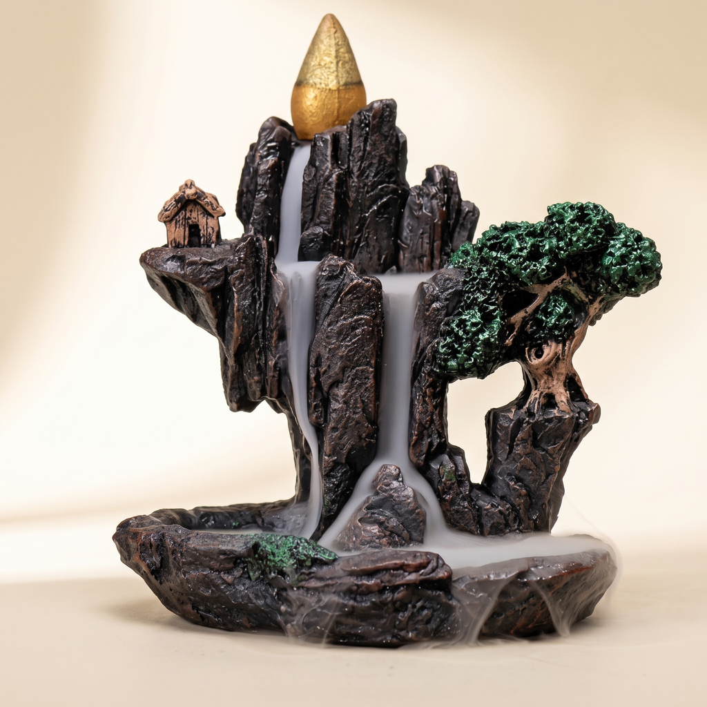 Mountain River Incense Waterfall — Design A