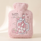 Plush Bear & Bunny Hot Water Bottle — Design B