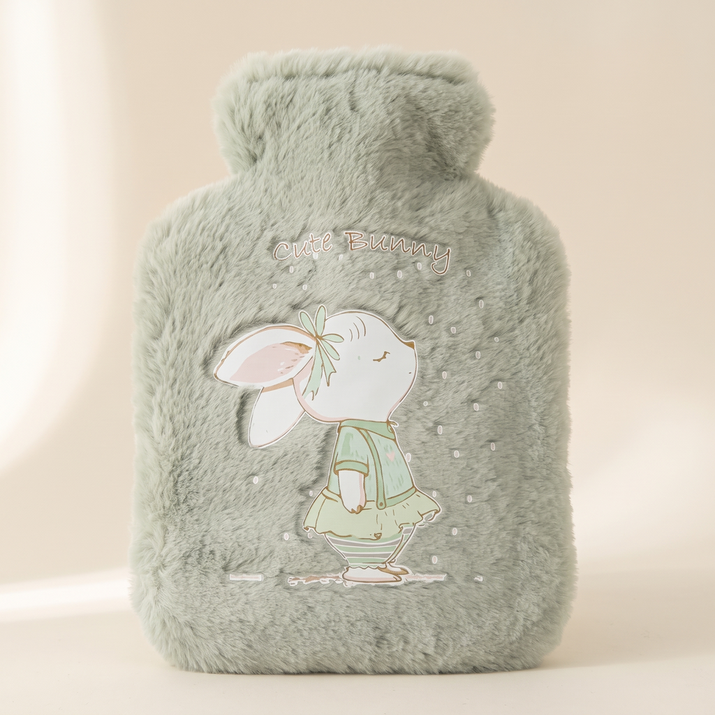Plush Bear & Bunny Hot Water Bottle — Design G