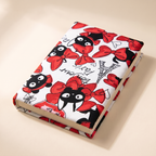 Fabric Book Sleeve, A5 & A6 — A5 black cat