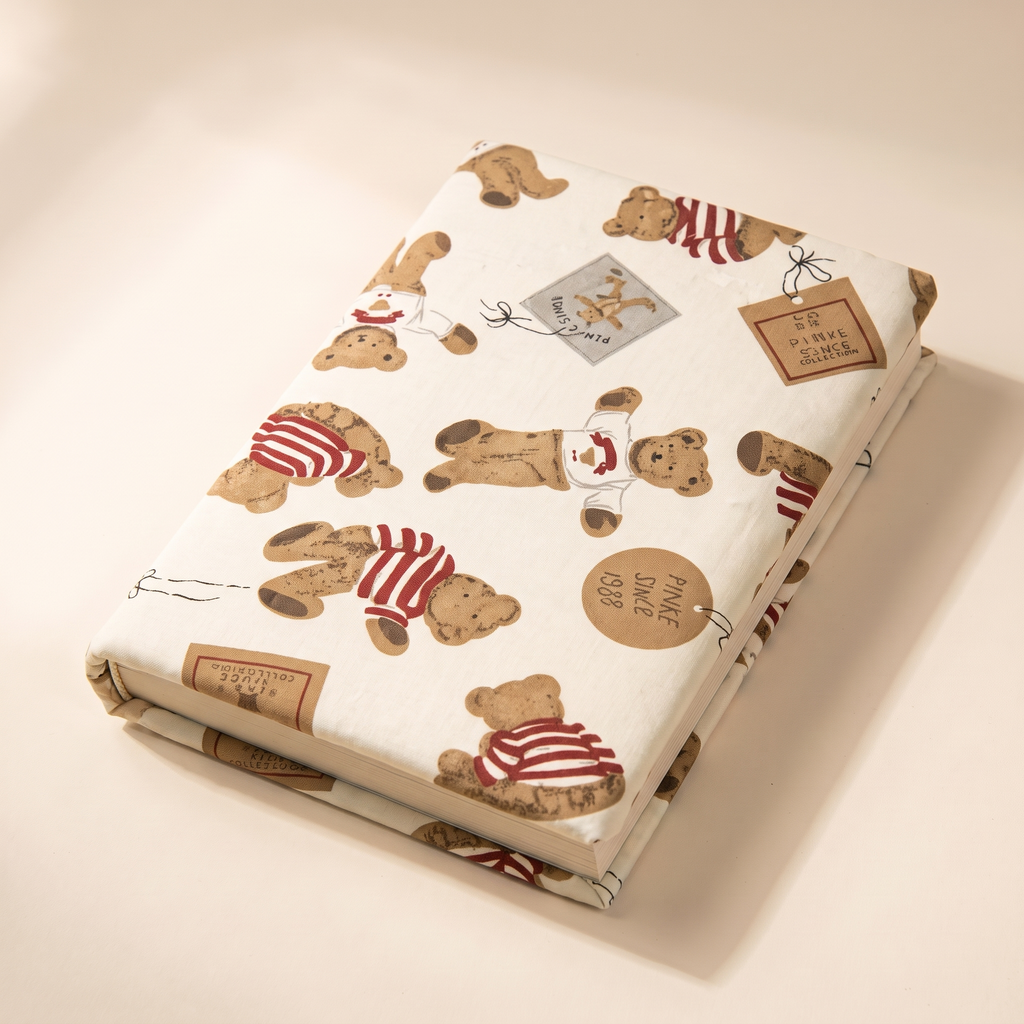 Fabric Book Sleeve, A5 & A6 — A5 Huggy Bear