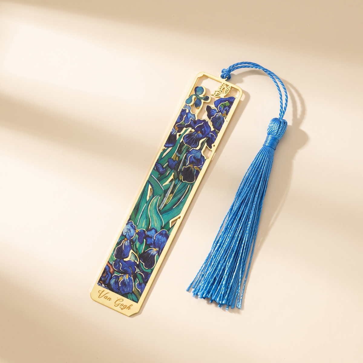 ArtMark Van Gogh Brass Bookmark — Oriental Flower