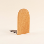 Natural Wood Bookends — Style 1