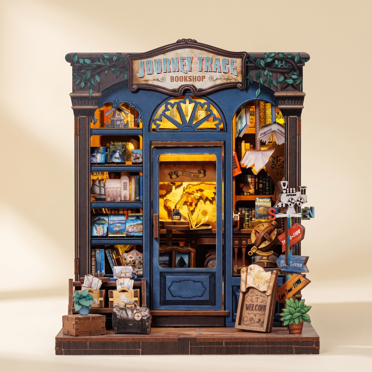 Bookstore Book Nook Kit — Journey Trace Bookshop