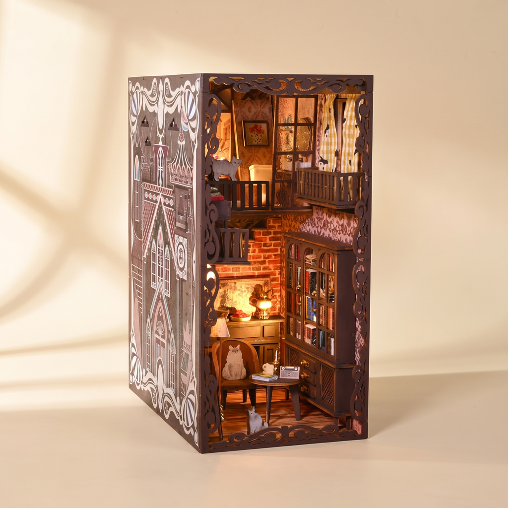 Book Nook Kit Collection, Bookshelf Inserts — Design A