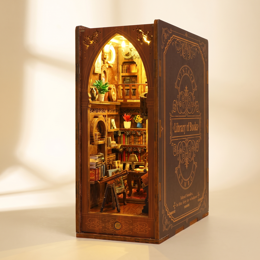 Book Nook Kit Collection, Bookshelf Inserts — Design I