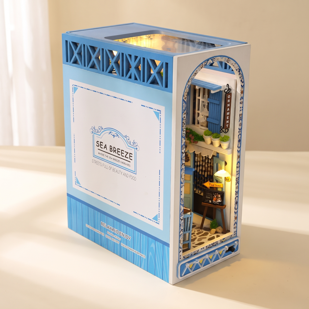Book Nook Kit Collection, Bookshelf Inserts — Design H