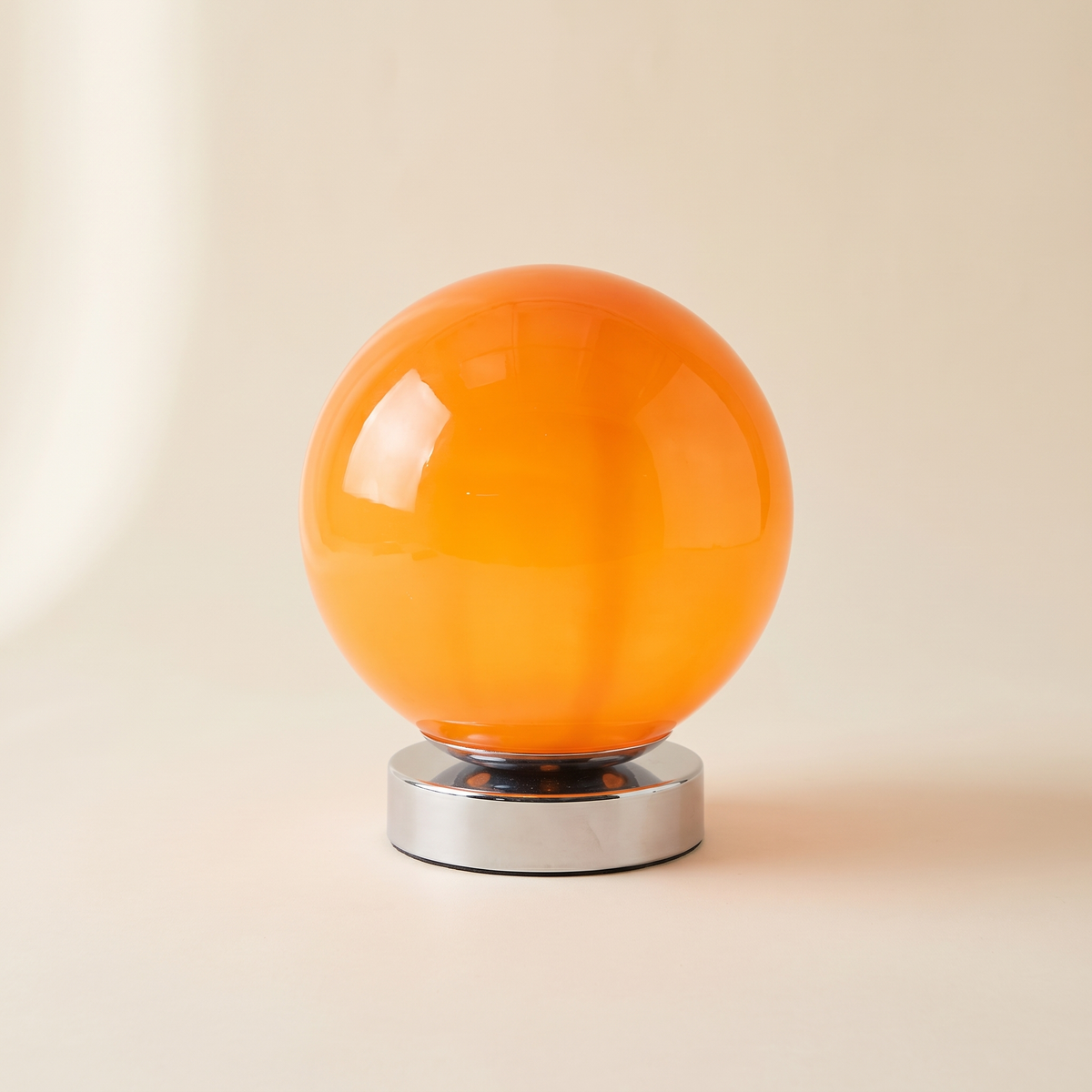 Murano-Style Glass Lamp — Orange
