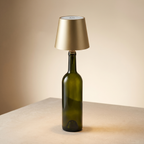 Wine Bottle Lamp Top — Gold